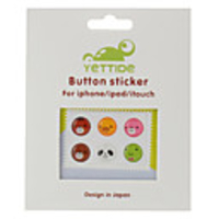 Home Button Sticker for iPhone 4S,  4,  iPad and iPod (6 Pack,  Cartoon)