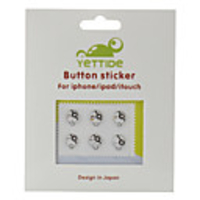 Home Button Sticker for iPhone 4S,  4,  iPad and iPod (6 Pack,  Cute Expression)