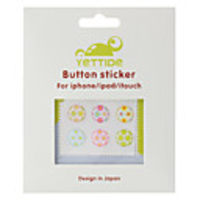 Home Button Sticker for iPhone 4S,  4,  iPad and iPod (6 Pack,  Flowers)