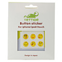 Home Button Sticker for iPhone 4S,  4,  iPad and iPod (6 Pack,  Smiling Face)