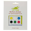 Home Button Sticker for iPhone 4S,  4,  iPad and iPod (6 Pack,  Solid Color)