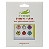 Home Button Sticker for iPhone 4S,  4,  iPad and iPod (6 Pack,  Stripes)