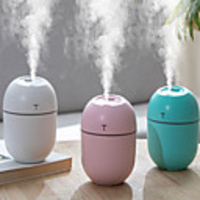 Home Car Ultrasonic Air Humidifier 200ML Essential Oil Diffuser USB Nebulizer with LED Night Lamp 2020 New