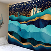 Home Decor Nordic Mountain Sun Printed Landscape Abstract Tapestry Hippie Wall Hanging Background Landscaping Decor Sofa Cover