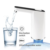Home Gadgets Water Bottle Pump Mini Barreled Water Electric Pump USB Charge Automatic Portable Water Dispenser Drink Dispenser