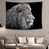 Home Living Animal Tapestry Wall Hanging Tapestries Wall Blanket Wall Art Wall Decor Black Lion Tapestry Wall Deco