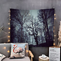 Home Living Tapestry Wall Hanging Tapestries Wall Blanket Wall Art Wall Decor Forest Tree Tapestry Wall Decor