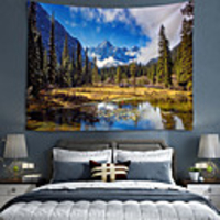 Home Living Tapestry Wall Hanging Tapestries Wall Blanket Wall Art Wall Decor forest Tree Tapestry Wall Decor