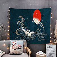 Home Living Tapestry Wall Hanging Tapestries Wall Blanket Wall Art Wall Decor Japanese Ukiyoe Tapestry Wall Decor