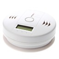 Home Office Security Carbon Monoxide Alarm Smoke Detector with LCD Screen