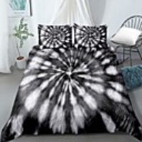 Home Textiles 3D Print Bedding Set Duvet Cover Set with Pillowcase, 2/3 pcs Duvet Cover Sets Tie Dye Print Bedding Set