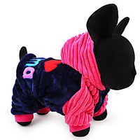Hoodie Puppy Clothes Letter Number Casual / Daily Winter Dog Clothes Puppy Clothes Dog Outfits Blue Pink Costume for Girl and Boy Dog Cotton S M L miniinthebox