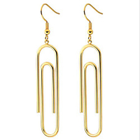Hoop Earrings Classic Fashion Stylish Earrings Jewelry Gold / Silver For Gift Festival 1 Pair