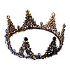 Hoop Earrings Tiaras Forehead Crown Crown Masquerade Vintage Gothic Lolita Baroque Elegant Chrome For Black Swan Cosplay Women