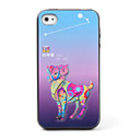 Horoscope Style Protective Case For iPhone 4 (Aries)