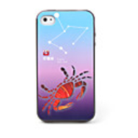 Horoscope Style Protective Case For iPhone 4 (Cancer)