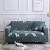 Horse Print 1-Piece Sofa Cover Couch Cover Furniture Protector Soft Stretch Slipcover Spandex Jacquard Fabric Super Fit for 1~4 Cushion Couch and L Shape Sofa, Easy to Install(1 Free Cushion Cover)