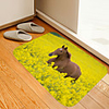 Horse Rapeseed Digital Printing Floor Mat Modern Bath Mats Nonwoven Memory Foam Novelty Bathroom