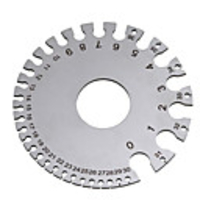 Hot 1pc Stainless steel American Standard Wire Gauge Welding Inspection Ruler Thickness Wire Diameter Gauge Model Guage