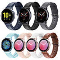 HOT Genuine Leather Strap For Samsung Galaxy Watch Active 2/Galaxy Watch 42mm/Galaxy Watch Active Band Smart Watchband Bracelet Band Quick Fit Belt