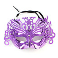 Hot Mardi Gras Dance Masquerade Ball Applique Mask (Random Ship)