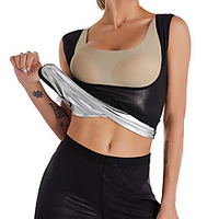 Hot Sweat Workout Tank Top Slimming Vest Sauna Suit Sports Neoprene Yoga Fitness Gym Workout Stretchy Tummy Fat Burner Hot Sweat Calories Burned For Women miniinthebox