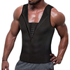 Hot Sweat Workout Tank Top Slimming Vest Sports Neoprene Home Workout Fitness Gym Workout Zipper Weight Loss Hot Sweat Fat Burning For Men Women