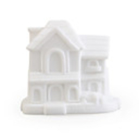 House Shaped White Mold Money Pot