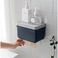 Household Hotel Bathroom Tissue Boxes Perforated Toilet Smoke Free Toilet Paper Carton Creative Paper Hand Box Toilet Paper Shelf