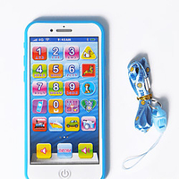 HS-945 Toy Phone Educational Toy Learning Pad Y-phone Touch Screen Rechargeable Cool Simulation Parent-Child Interaction Music Light Music with Screen Kid