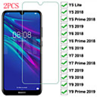 HuaweiScreen ProtectorHuawei Y9 (2018)(Enjoy 8 Plus) High Definition (HD) Front Screen Protector 2 pcs Tempered Glass