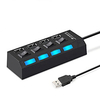 HUB-04 USB 2.0 to USB 2.0 USB Hub 4 Ports with Independent Switches