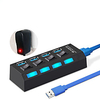 HUB-04 USB 3.0 to USB 3.0 Type C USB Hub 4 Ports with Independent Switches