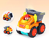 HUILE TOYS Toy Truck Construction Vehicle Push Pull Toy Pull Back Vehicle Cartoon Construction Truck Set Plastics Mini Car Vehicles Toys for Party Favor or Kids Birthday Gift