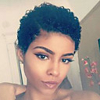 Human Hair Blend Wig Curly Classic Short Hairstyles 2020 Berry Classic Curly Natural Black Machine Made Natural Black 1B Daily
