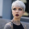 Human Hair Blend Wig Short Straight Pixie Cut Short Hairstyles 2020 Straight Short Side Part Machine Made Women