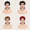 Human Hair Wig Matte Afro Curly Pixie Cut Short Bob Red Brown Dark Black for Cool Women Party or Cosplay Use Free Cap miniinthebox