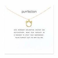 huno dainty lucky elephant horseshoe clavicle chain key angel wing hexagram star pendant necklace friendship bff jewelry (cat)