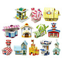 Hut Series 3D DIY Puzzle (12 Huts)