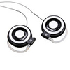 Hyundai Stylish Clip-on Stereo Earphone Silver