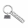 i love you more than the miles between us long distance relationship state map keychain going away gift travel gift (north dakota)