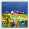 IARTS Hand Painted Beautiful village Oil Painting with Stretched Frame For Home Decoration With Stretched Frame