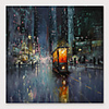 IARTS Hand Painted Streetscape Oil Painting with Stretched Frame For Home Decoration With Stretched Frame