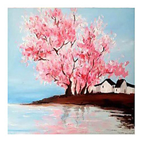 IARTS Hand Painted Taolin Oil Painting with Stretched Frame For Home Decoration miniinthebox