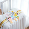 Ice Cream Luggage Tag Cute Unique Luggage Accessory Durable Convenient Silicone Rubber 2pcs coffee Yellow Blue Ice Cream Monogram Travel Accessory