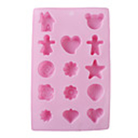 Ice Mould,  14 Different Ice Shapes,  Baby Blue