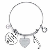 iefil sister gifts from sister bracelets,  stainless steel always my sister forever my friend sister charm bracelets expandable friendship bangle bracelets sister jewelry gifts for birthday j bracelets