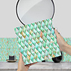 Imitation Epoxy Tile Sticker Green Jade Mosaic Wall Sticker House Renovation DIY Self-adhesive PVC Wallpaper Painting Kitchen Waterproof and Oilproof Wall Sticker