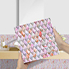 Imitation Epoxy Tile Sticker Pink Purple Jade Mosaic Wall Sticker House Renovation DIY Self-adhesive PVC Wallpaper Painting Kitchen Waterproof and Oilproof Wall Sticker