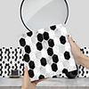 Imitation Epoxy Tile Stickers Black and White Mosaic Wall Stickers House Renovation DIY Self-adhesive PVC Wallpaper Painting Kitchen Waterproof and Oilproof Wall Stickers